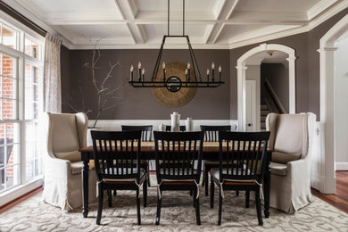 Inspiration for a timeless dining room remodel in Raleigh