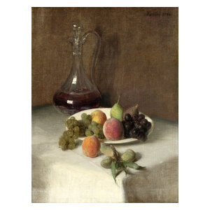 Rikki Knight 6 x 6 Fantin Latour Still Life with Flowers Design Ceramic Art Tile
