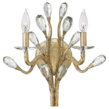 Eve Two Light Sconce in Champagne Gold