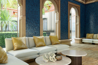 Example of a living room design in Dallas