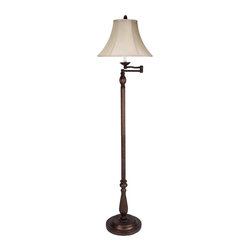 Cal Lighting Traditional Metal Floor Lamp with swing arm - Products