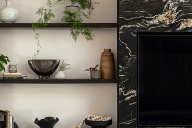 Transitional living room photo in San Francisco