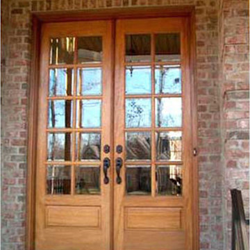 paneld bottom entry with beveled insulated glass