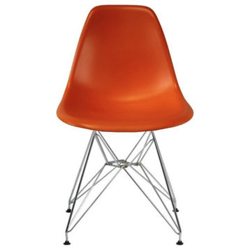 Eiffel Chrome Chair, Orange