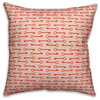 Red Keys Pattern Throw Pillow, 20"x20"