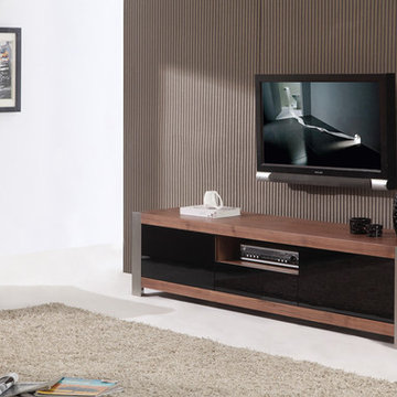 B-Modern | Coordinator Light Walnut Veneer TV Stand -$1460.00