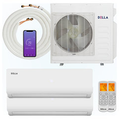 18K BTU 2 Zone Multi Zone Ductless Mini Split AC W/ Heat - Modern - Air  Conditioners - by OneBigOutlet | Houzz