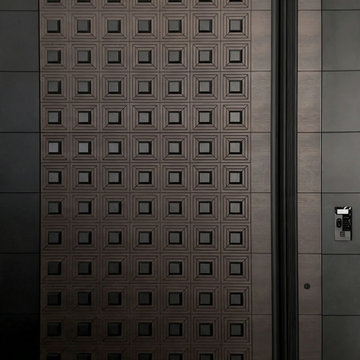 Luxury Bronze Brushed Pivot Entry Door