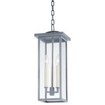 Troy Lighting - Eden 3 Light Exterior Lantern, Weathered Zinc - Eden is a classic cage lantern with contemporary flair. Part of our Troy Elements collection, Eden is crafted from an exclusive EPM material that can handle UV and salt exposure for years to come. Available in textured black, textured bronze, or weathered zinc. Available as a one, two, or three-light wall sconce, pendant, and post.