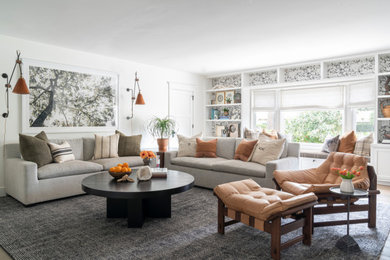 Tuscan living room photo in Los Angeles
