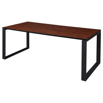 Structure 72"x36" Training Table, Cherry/Black