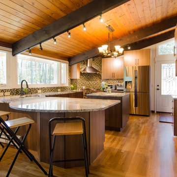 Rustic Modern Kitchen in Peterborough NH