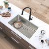 STYLISH 30 inch Single Bowl Undermount and Drop-in Stainless Steel Kitchen Sink