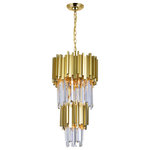 CWI LIGHTING - CWI LIGHTING 1112P12-4-169 4 Light Down Mini Chandelier with Medallion Gold - CWI LIGHTING 1112P12-4-169 4 Light Down Mini Chandelier with Medallion Gold FinishThis breathtaking 4 Light Down Mini Chandelier with Medallion Gold Finish is a beautiful piece from our Deco collection. With its sophisticated beauty and stunning details, it is sure to add the perfect touch to your décor.Collection: DecoCollection: Medallion GoldMaterial: Metal (Stainless Steel)Crystals: K9 ClearHanging Method / Wire Length: Comes with 72" of chainDimension(in): 23(H) x 12(Dia)Max Height(in): 95Bulb: (4)60W E12 Candelabra Base(Not Included)CRI: 80Voltage: 120Certification: ETLInstallation Location: DRYOne year warranty against manufacturers defect.