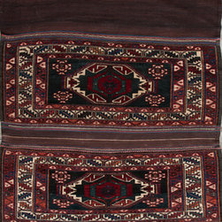 Antique Persian Turkeman rug 3'2 X 7'10 - Area Rugs