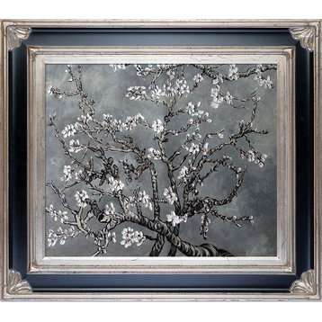 Branches of an Almond Tree in Blossom, Pearl Grey