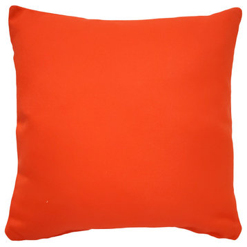 Neon Orange Throw Pillow 16x16