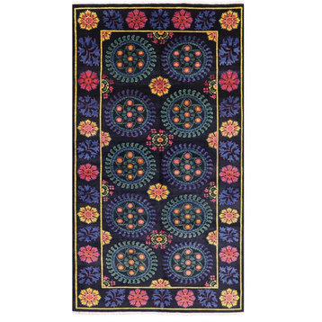 6'3"x11'5" William Morris Hand Knotted Wool Rug, Q1824