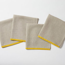 Color Border Napkin - Set of 4 - Napkins