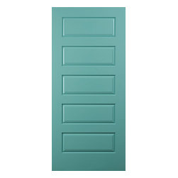 Pella® Architect Series® 5 panel smooth solid door - Front Doors