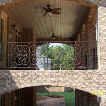 Hand rail and exterior bead board