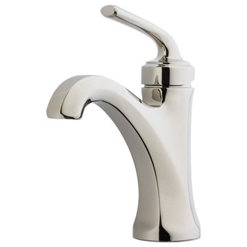 Arterra Single Control 4" Centerset Bathroom Faucet, Polished Nickel