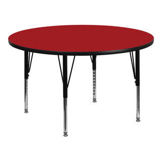 Offex OFX-106879-FF Round Activity Table with Red Thermal Fused ...