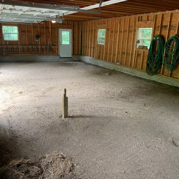 General Contract of Garage Fit-out, Insulation, Drywall, Doors & Concrete Floor