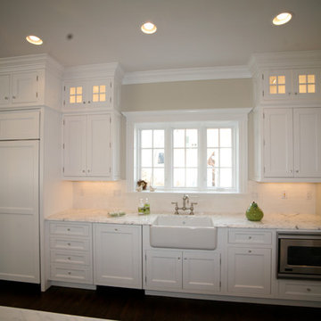 Montclair, NJ White Inset Kitchen Designed by David Earl