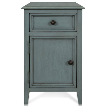 Aged Seafoam Side Table 15"Wx25"H19"D