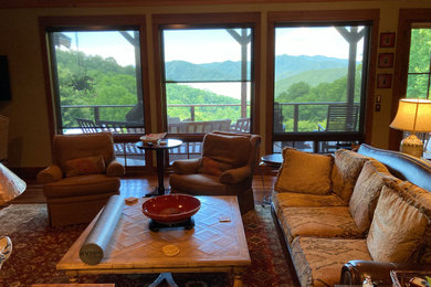 Mountain style family room photo in Other