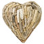 Driftwood Heart Wall Decoration, Natural, Small