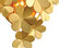 Gigi Clustered Clover Wall Sconce, Gold Leaf Finish