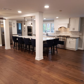 Hand Scraped, Wire Brushed, Dark Hardwood
