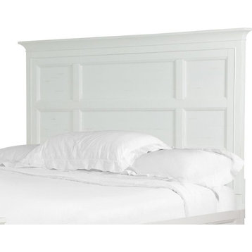 Magnussen Heron Cove Relaxed Traditional Soft White King Panel Headboard