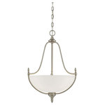 Savoy House - Herndon 3-Light Pendant, Satin Nickel - The classic Herndon pendant from Savoy House has simple and elegant transitional style with a versatile satin nickel finish.