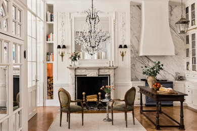 Elegant kitchen photo in Boston