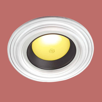 10 Spot Light Ring White Trim 6.5" ID x 10"OD Mini Medallion 10 Pack|