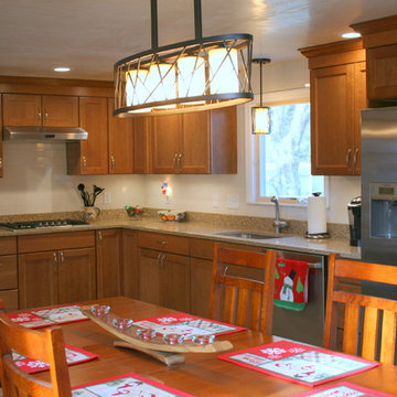 Wellborn Forest Cherry kitchen in Norwood MA