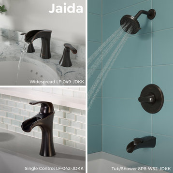 Pfister LF-049-JD Jaida 1.2 GPM Widespread Waterfall Bathroom - Tuscan Bronze