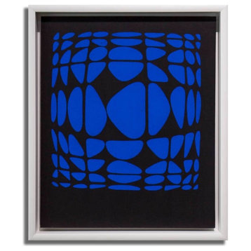 Victor VASARELY Serigraph ORIGINAL 1972 on CANVAS board LIMITED Ed.