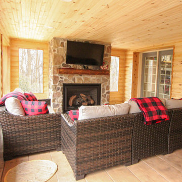 A mountain cabin in the suburbs