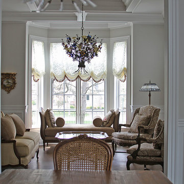 Balloon Shades for a Bay Window