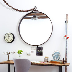 ARA Ring Mirror W/Chain - Wall Mirrors