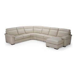 Natuzzi Editions Leather Sectional Sofa B814 - Sectional Sofas