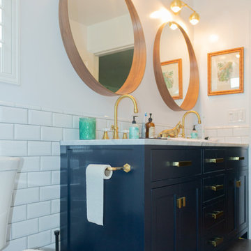 Eclectic Small Bathroom