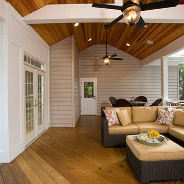 A Love of the Outdoors Inspires New Deck and Patio Design in Chantilly, Virginia