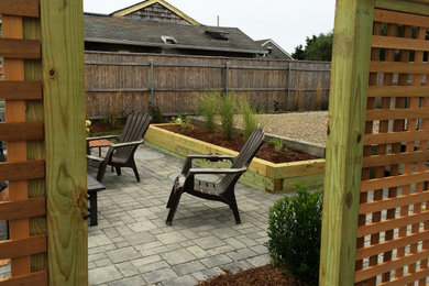 Inspiration for a coastal patio remodel in Providence