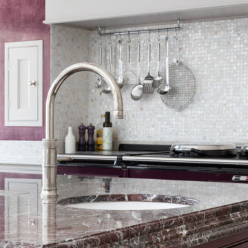 Traditional hand painted framed kitchen