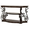 Laney Sofa Table Deep Merlot and Clear